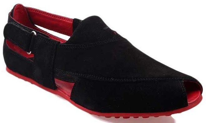 New style red and black Peshawari chappal designs 2017 for men