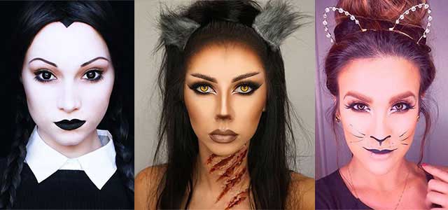 Simple and easy Halloween makeup looks and ideas for girls in 2017