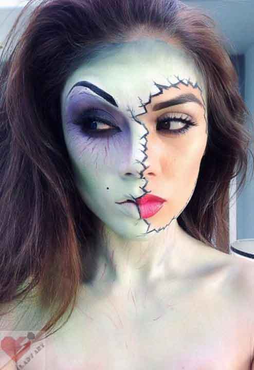 Best pretty easy Halloween makeup looks and ideas for girls in 2017