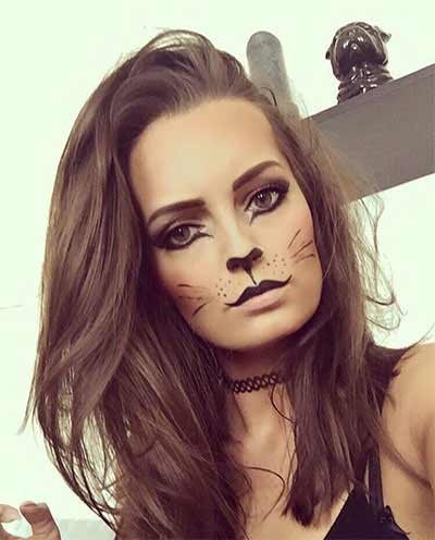 Cute and easy Halloween makeup looks and ideas for girls in 2017