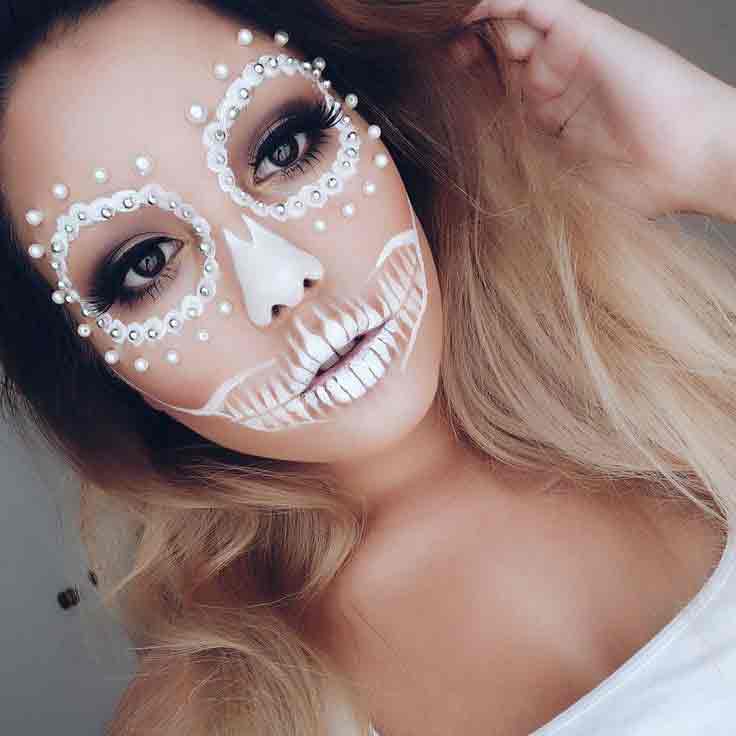 Pretty easy Halloween makeup looks and ideas for girls in 2017