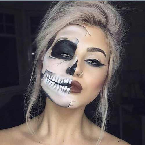 Spooky easy Halloween makeup looks and ideas for girls in 2017