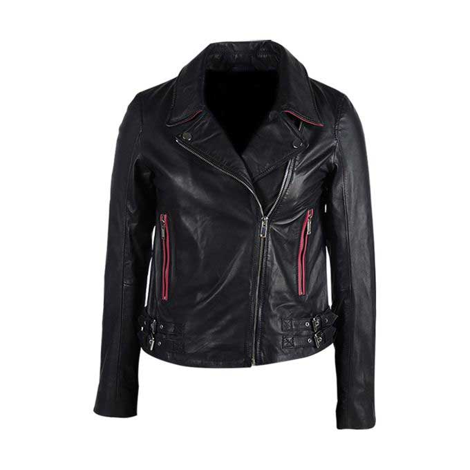 Ladies black leather winter jackets 2017 with price in Pakistan