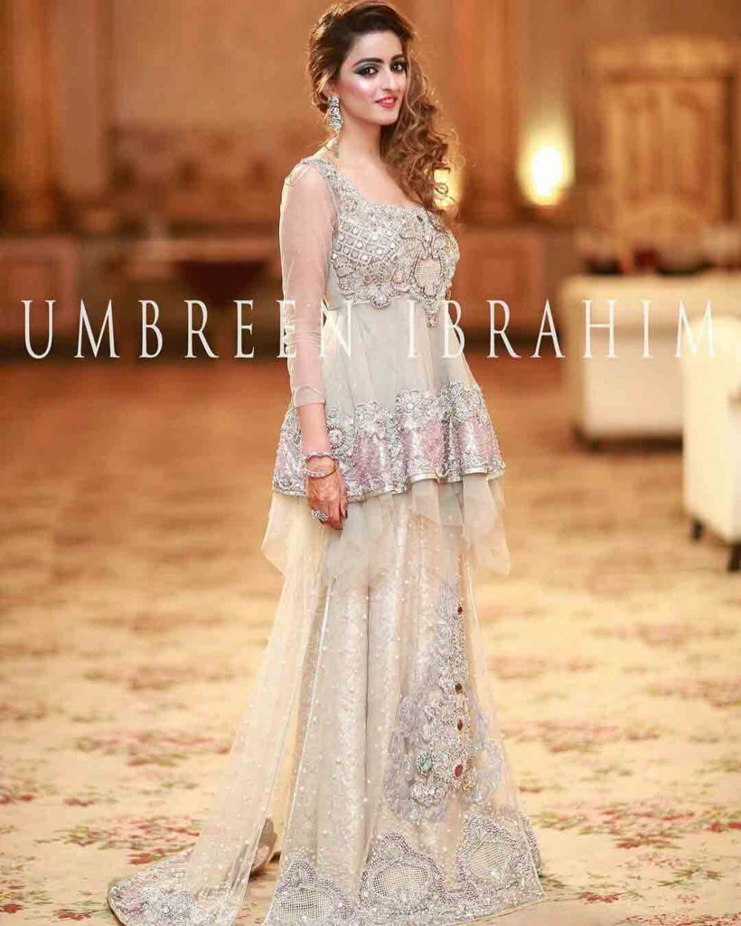 short frock with lehenga design