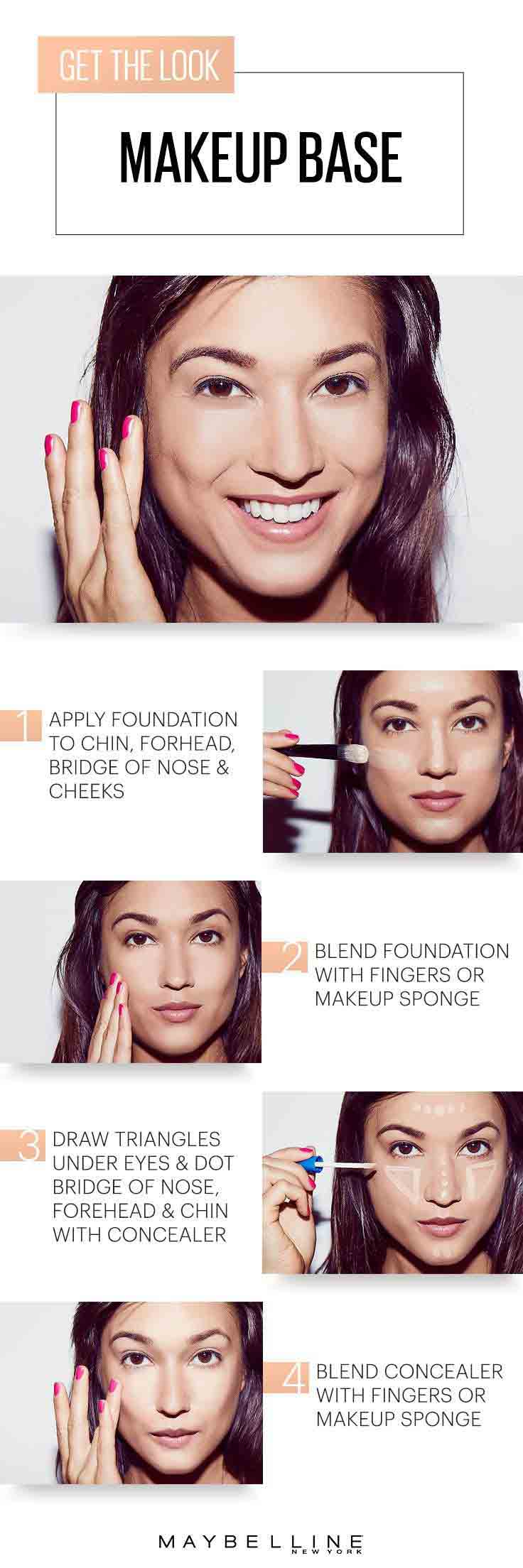 Apply foundation simple 5 steps for easy and natural makeup for girls in Pakistan