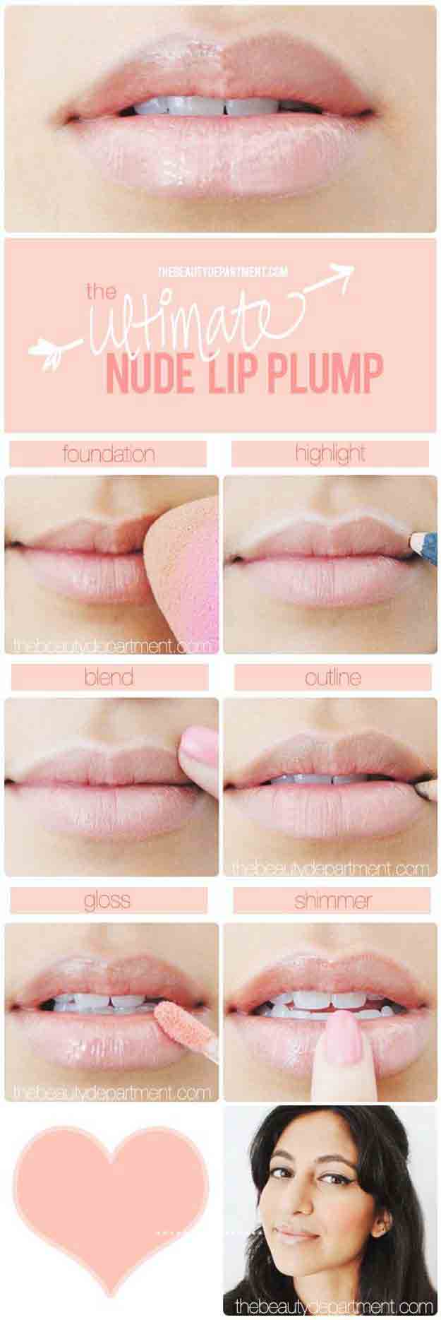 Baby pink or nude lipstick simple 5 steps for easy and natural makeup for girls in Pakistan