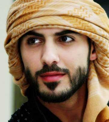 Medium stubble Arabic beard
