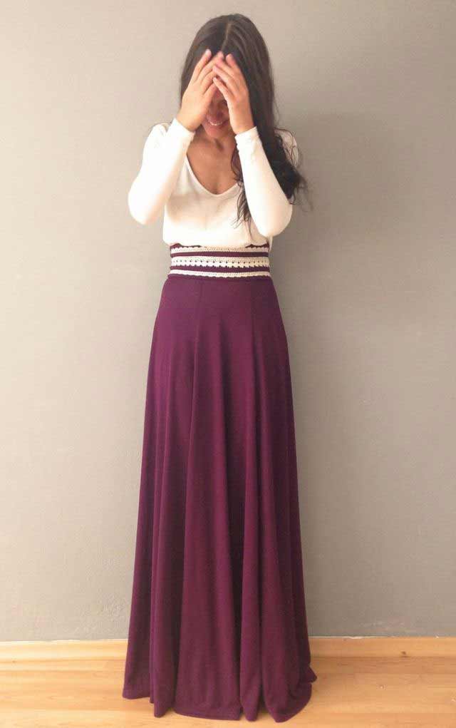 Pakistani maxi style long skirts for girls