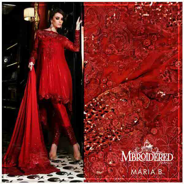 black and red frock designs pakistani