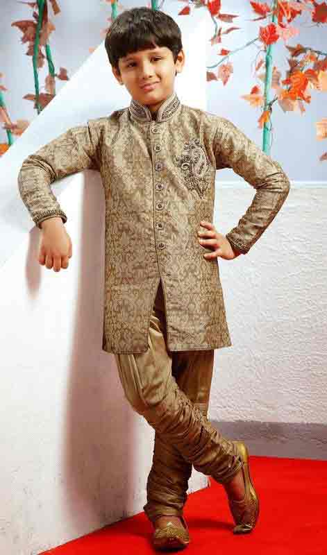 Green sherwani designs for kids