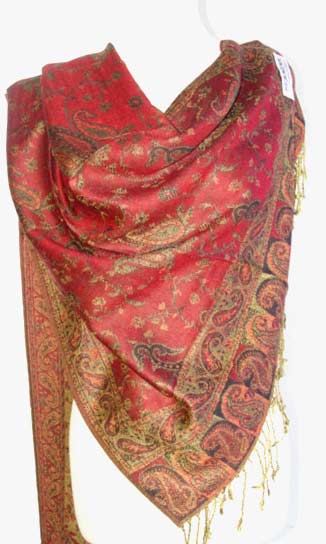 Ladies pashmina shawls in pinkcolor for winter season