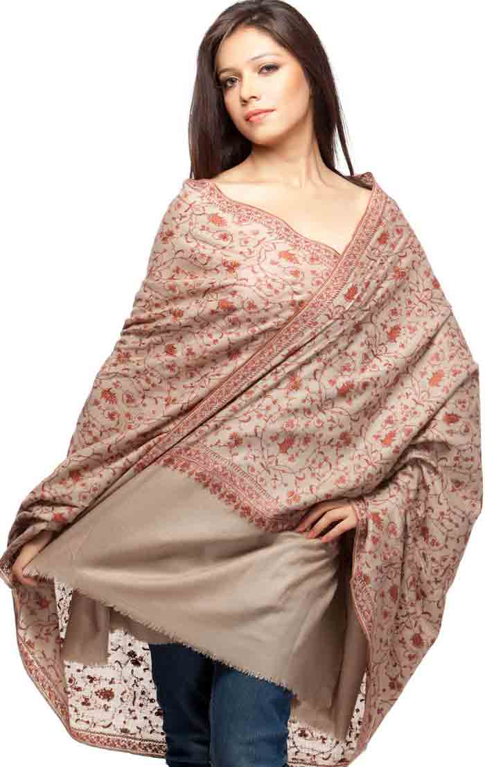 Ladies pashmina shawl designs for winter season