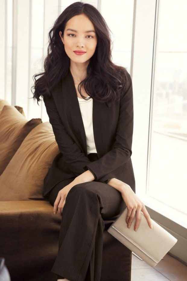 Latest black business suits for women