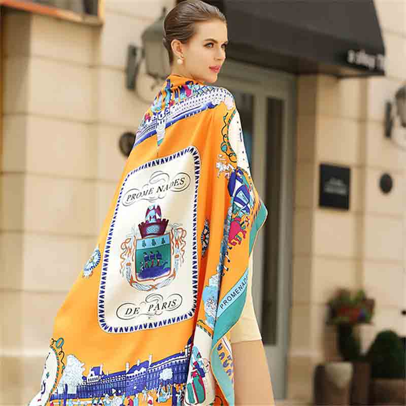 Latest orange scarf fashion accessories for women