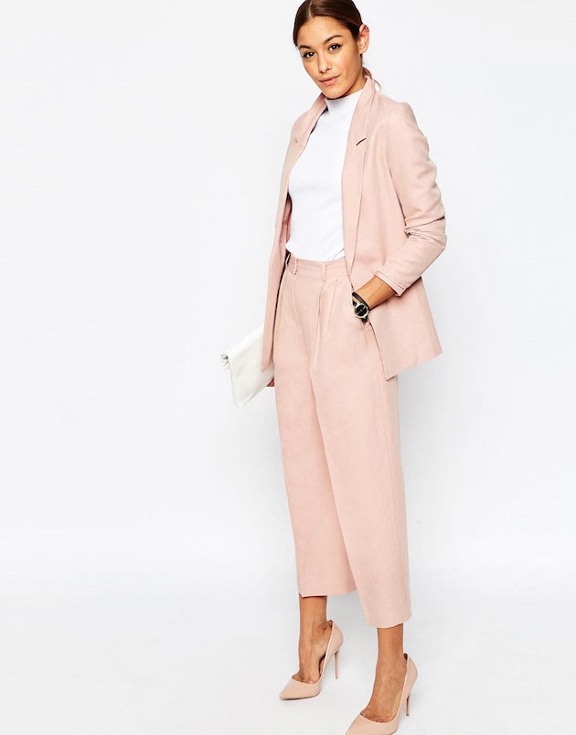 Latest pastel trouser suits for women