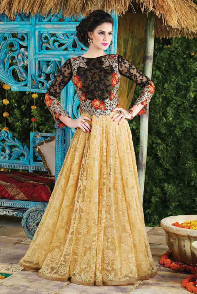 Latest Pakistani princes style frock for pear body