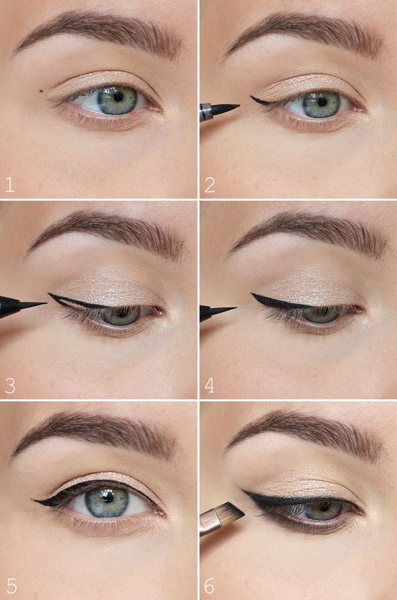 Steps for makeup eyeliner for EId