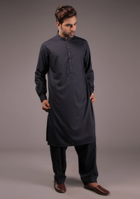 Pakistani black kurta designs for Eid