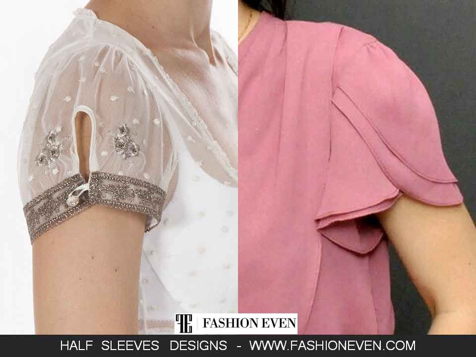 White slit and patel sleeves designs in Pakistan