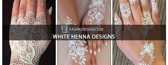 Latest and new white henna designs