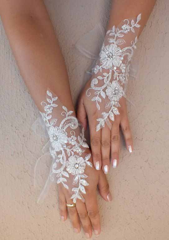 Lace white henna designs for hands