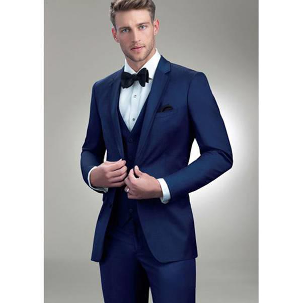 Blue suit for groom in Pakistan