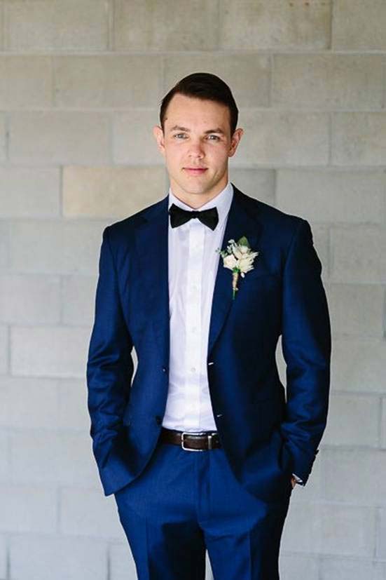 Latest blue wedding suit for groom