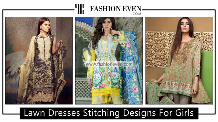 Pakistani lawn dresses stitching designs for girls