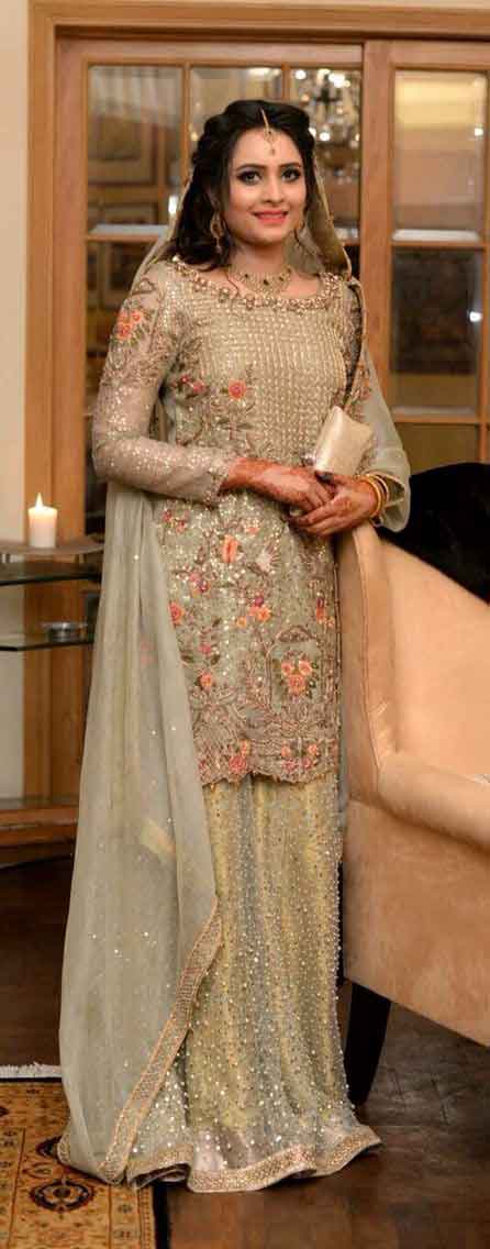 Shirt with lehenga walima dresses for bridals