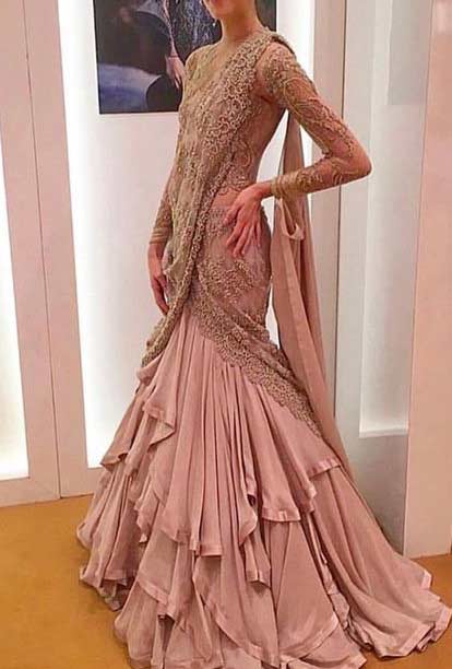 Bridal walima dresses in maxi style for Pakistani brides