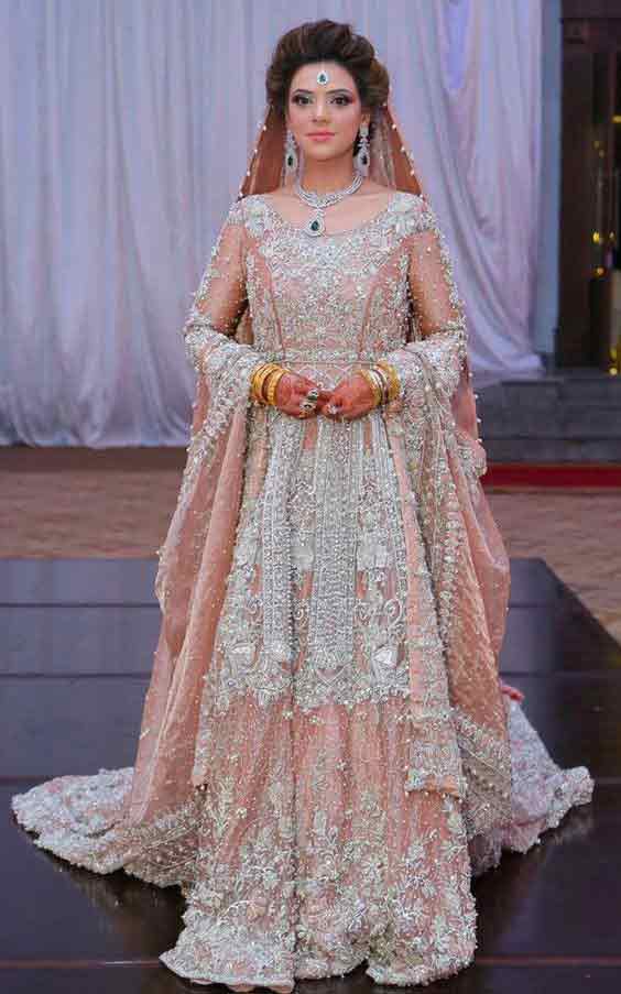 Long frock or maxi gowns for walima bridals