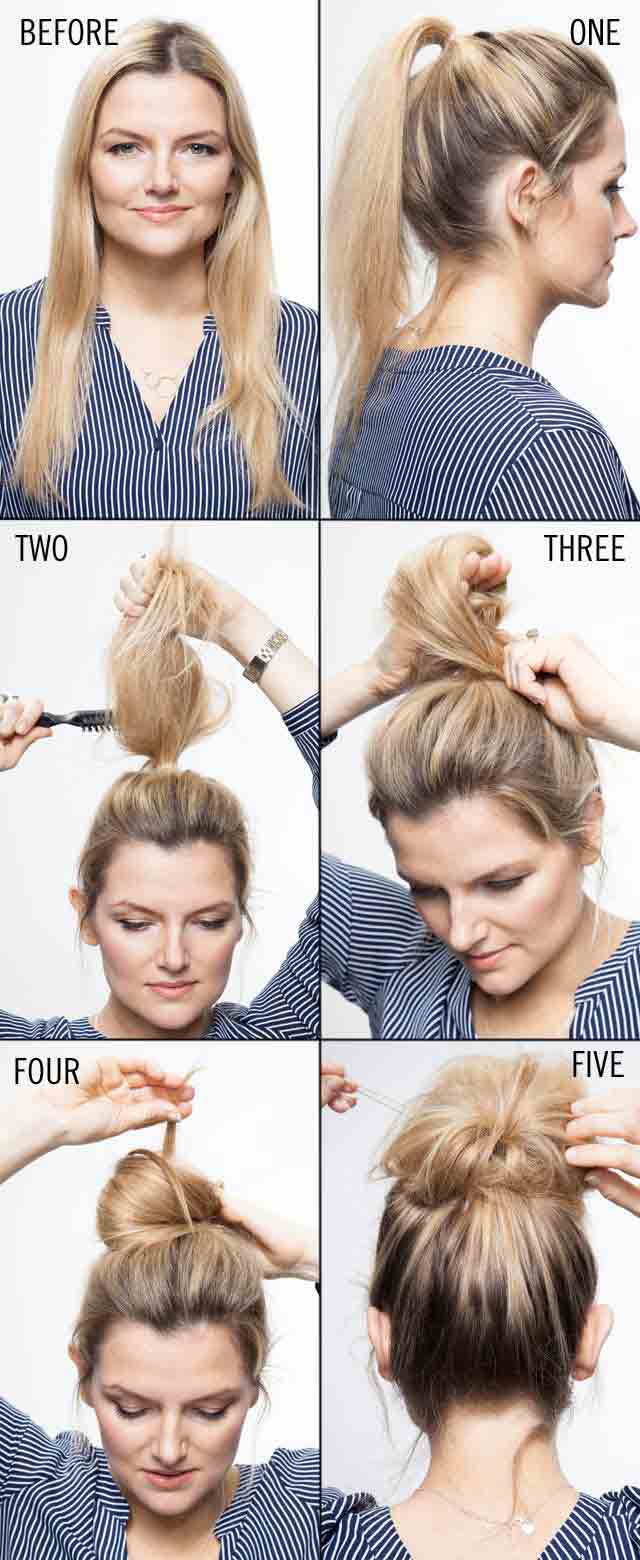 Hair teasing style step by step tutorial