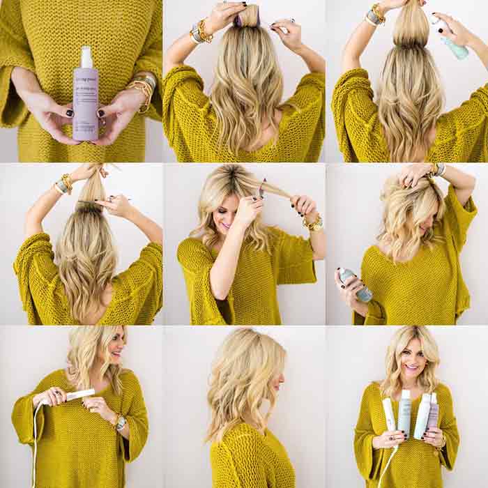 Christmas hair tease style step by step