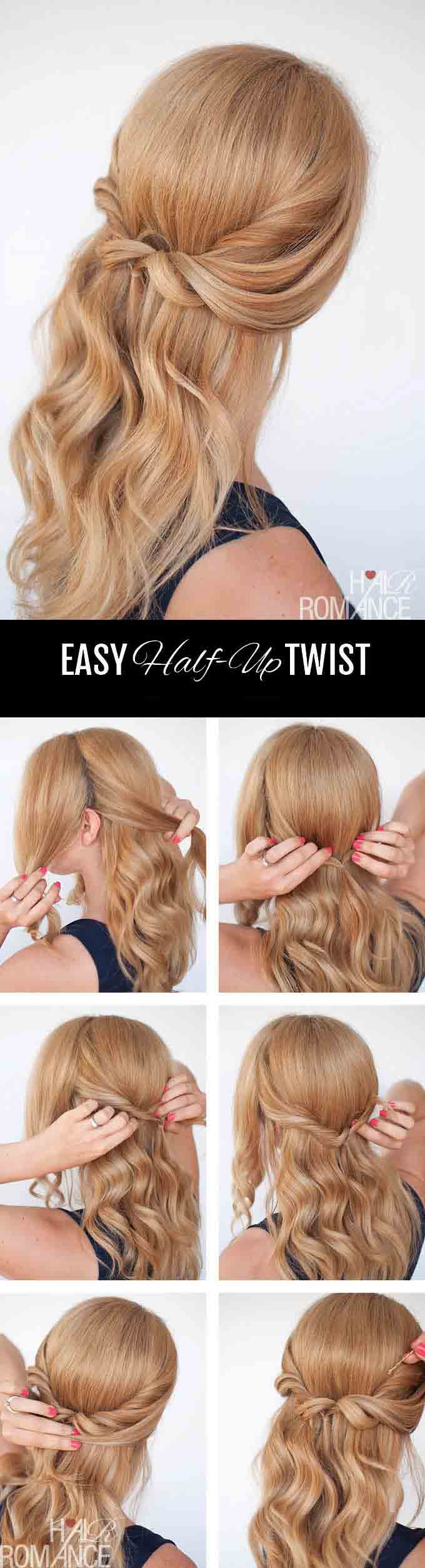 Hair twist hairstyle step by step tutorial