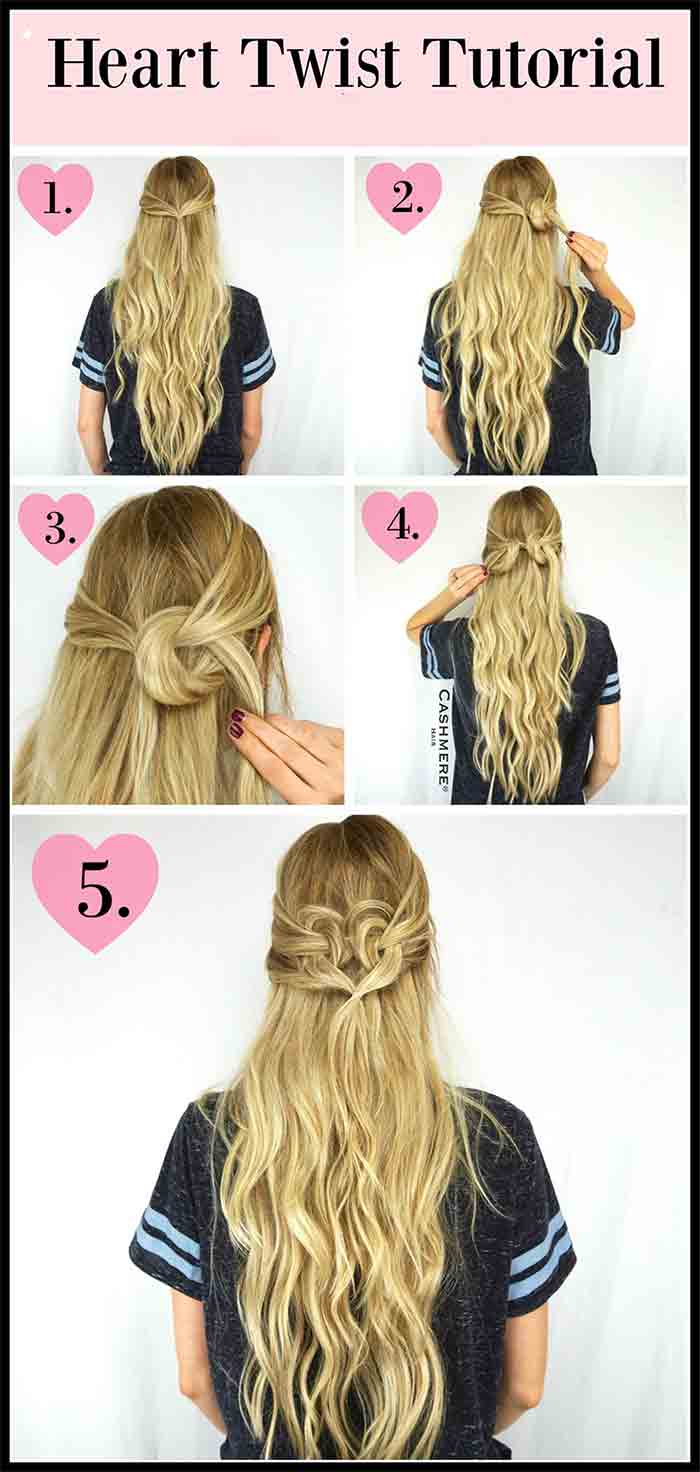 Hair twist hairstyle tutorial step by step