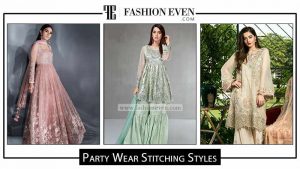 Pakistani party dresses stitching styles for girls