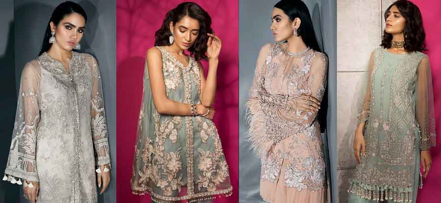 New Stitching style of pakistani party dresses