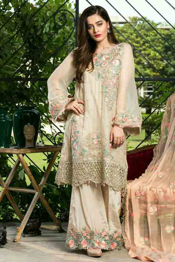 Stitching style of A-line shirt for Pakistani girls