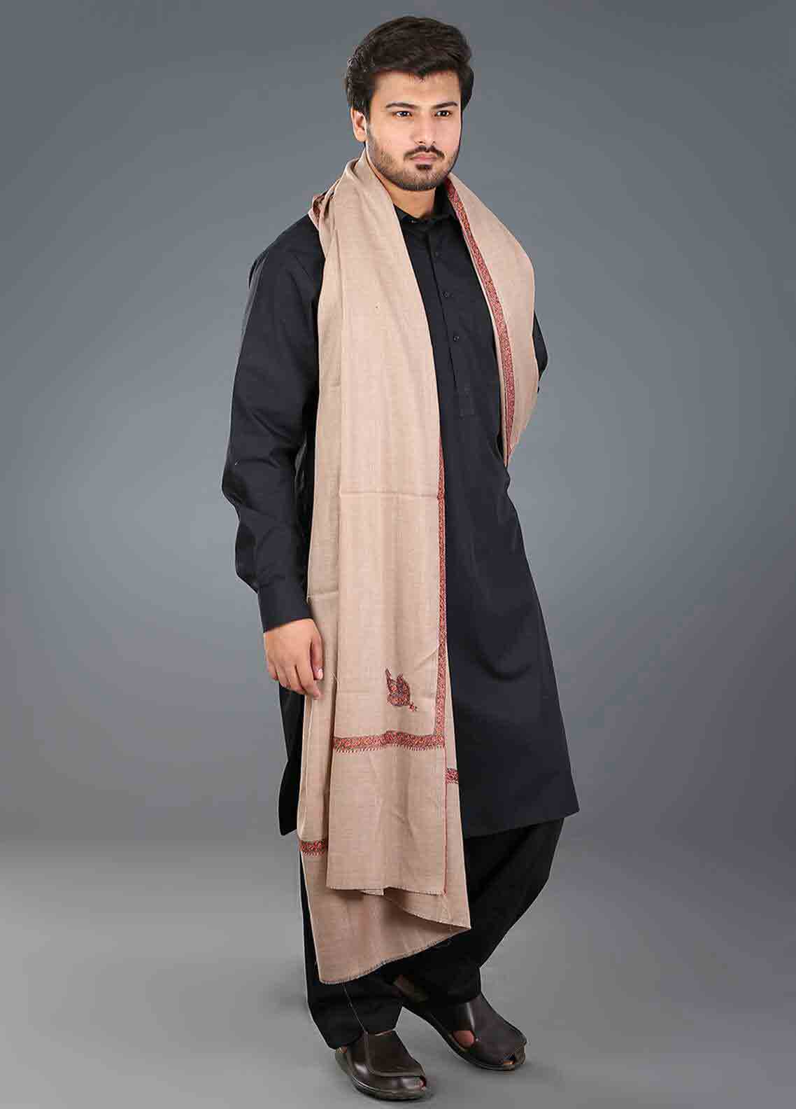 Border shawls for men