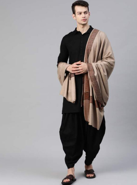 Skin winter shawl for men