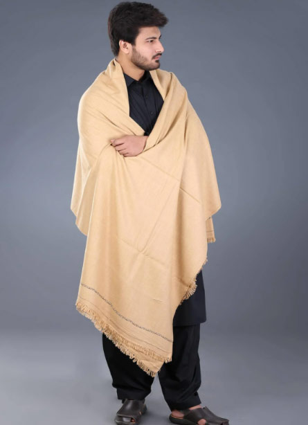 Cream shawls for boys