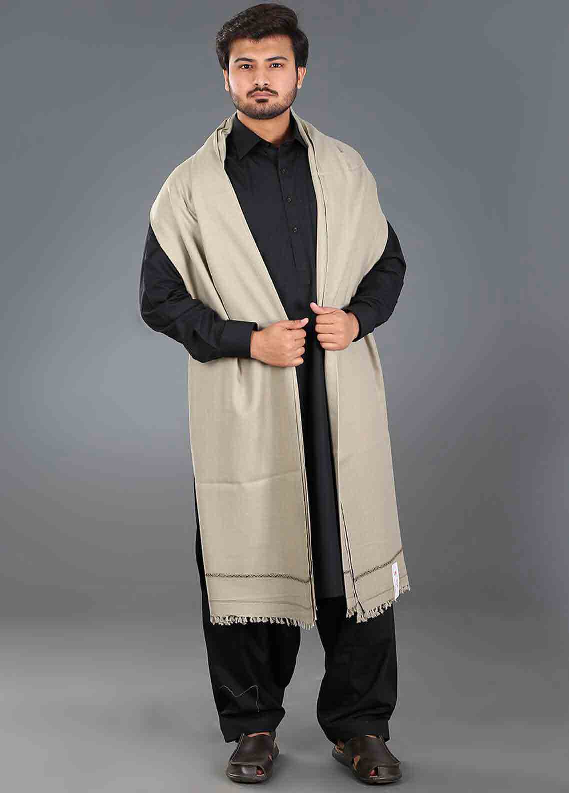 Grey winter shawls for men