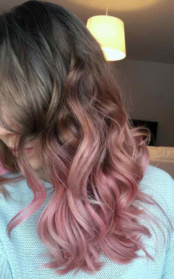 Light brown and purple ombre hair trends for Pakistani girls