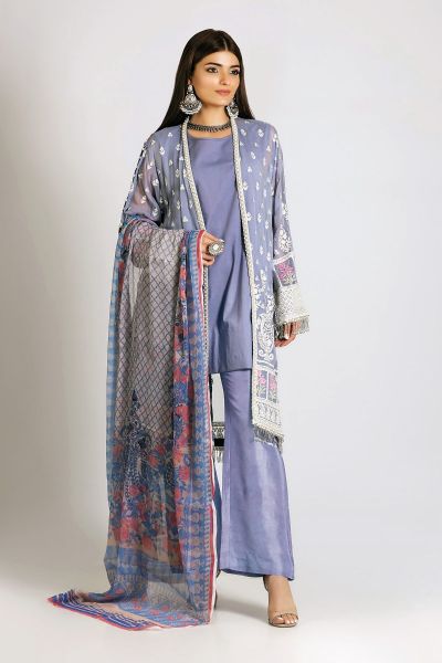 Latest Khaadi embroidered dress in Pakistan