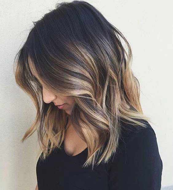 Wavy long bob haircut and hairstyles for medium hair