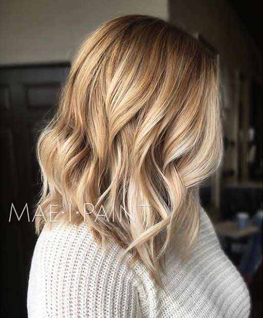 Shoulder length haircut for medium hair