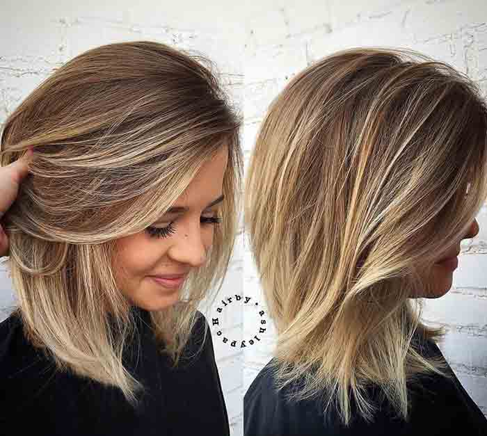 Shoulder length straight haircut and hairstyle ideas