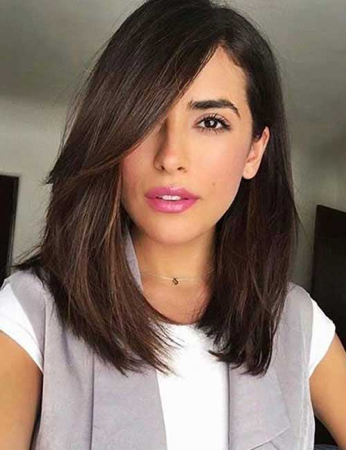 Latest medium length straight haircut ideas