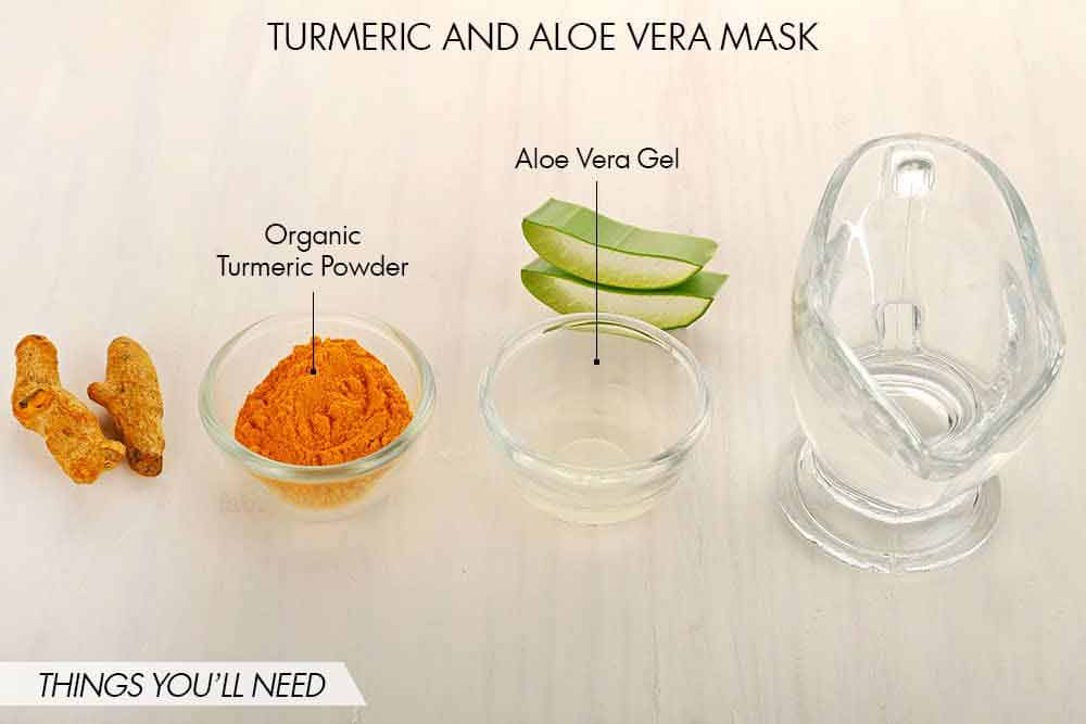 Pakistani home remedies for pimple by Aloe Vera gel and turmeric powder