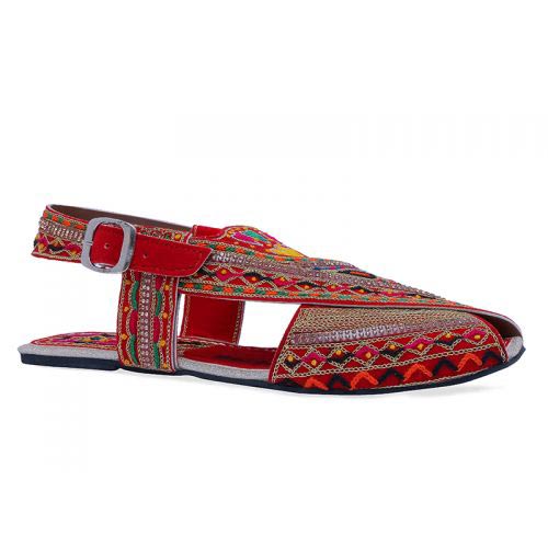 Embroidered peshawari chappal designs for girls